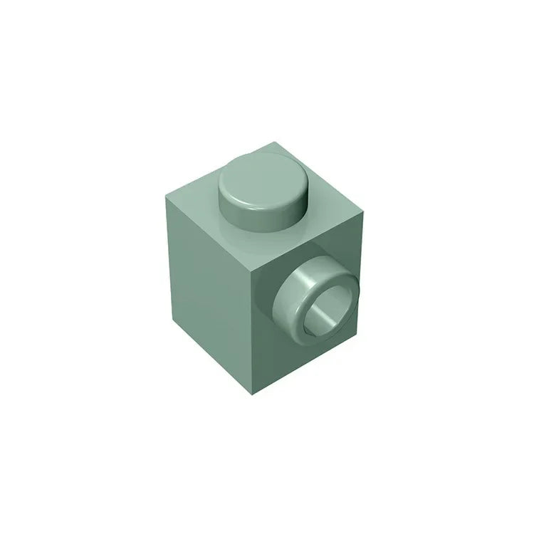 Gobricks GDS-635 BRICK 1X1 W. 1 KNOB | Single Side Bump Building Block Compatible with close-up view