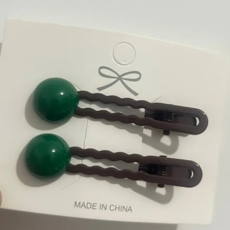 2Pcs/Set Simple Hair Clips For Girls Cute Hair Barrettes Baby Hairpins Kids Headwear alternate view