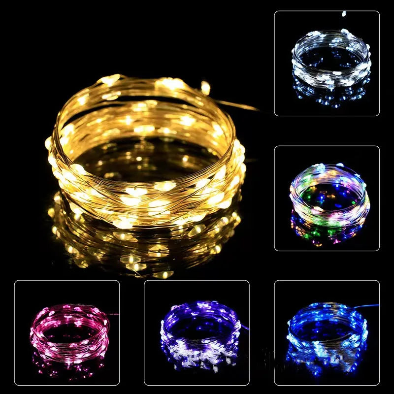 5M LED String Lights Waterproof Led Copper Wire Fairy Lights Battery Operated DIY Wed alternate view