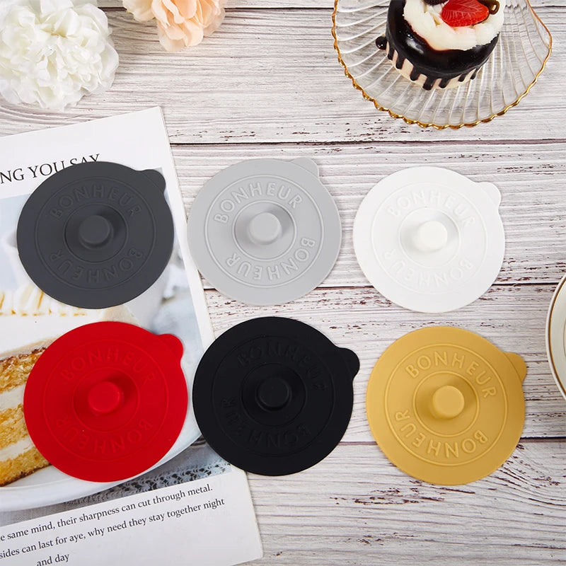 1pcs Universal Silicone Glass Cup Cover Sealing Protective Lid Heat Temperature Prese alternate view