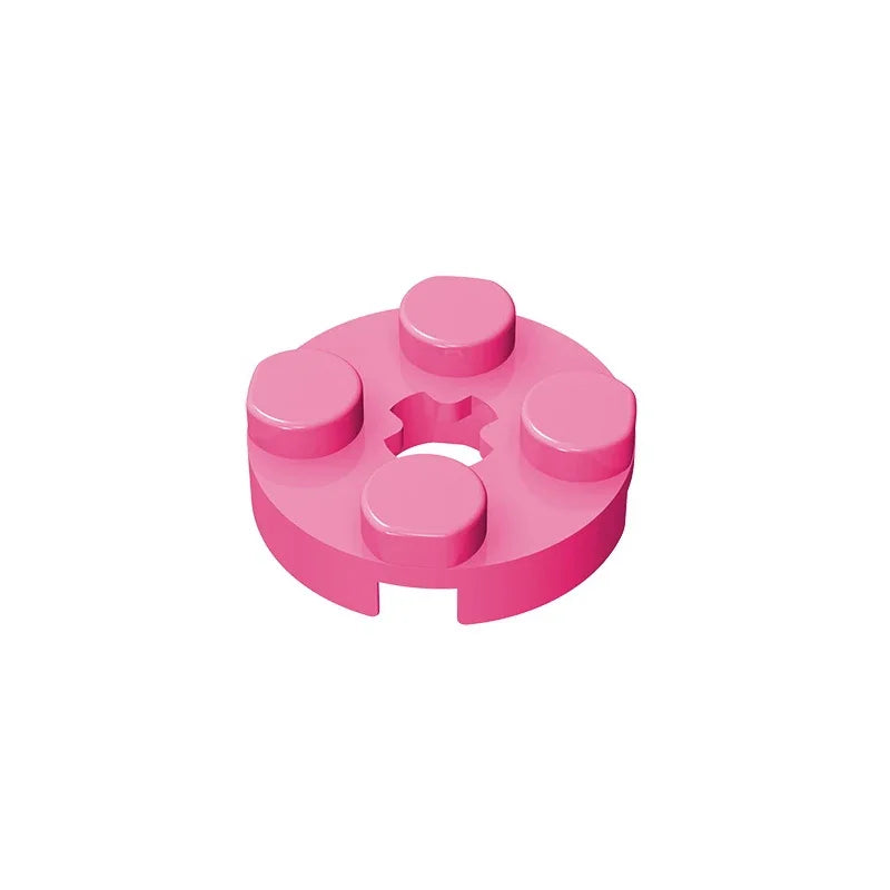 Gobricks GDS-609 PLATE 2X2 ROUND | Compatible Building Blocks for DIY Educational Models detail view