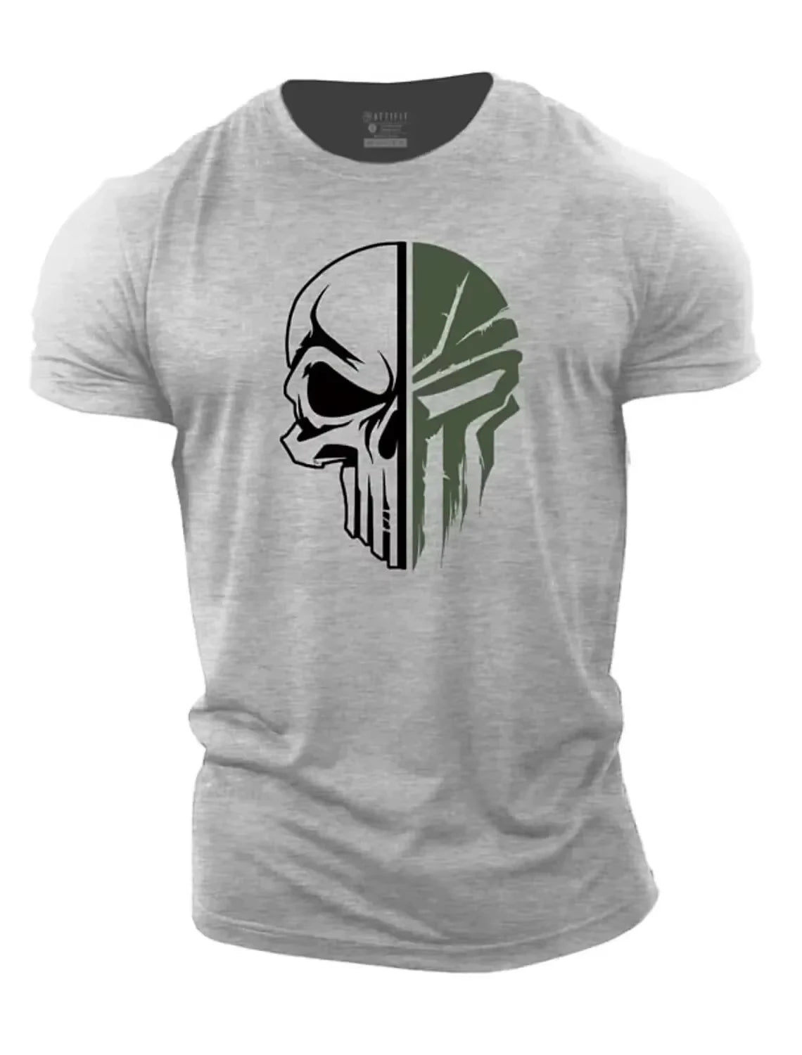 Retro American Flag T-Shirt | Casual Short Sleeve Pullover for Men close-up view