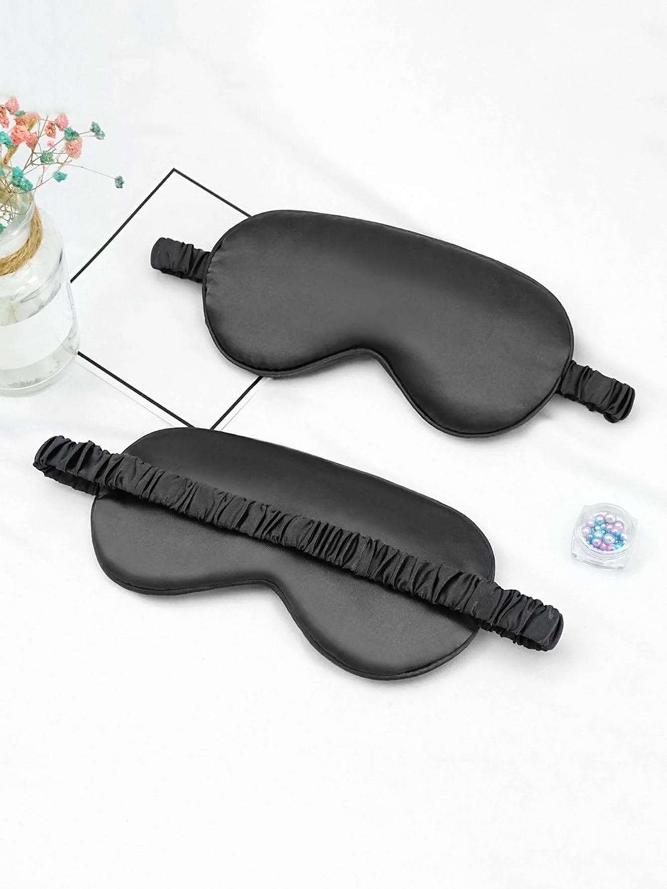 Double Sided Imitation Silk Sleep Mask | Light Blocking Travel Eye Mask alternate view