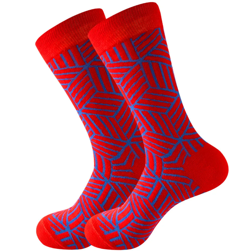 Sock Combed Cotton Funny Men's Big Size Crew Harajuku Hip Hop Thick Long Socks