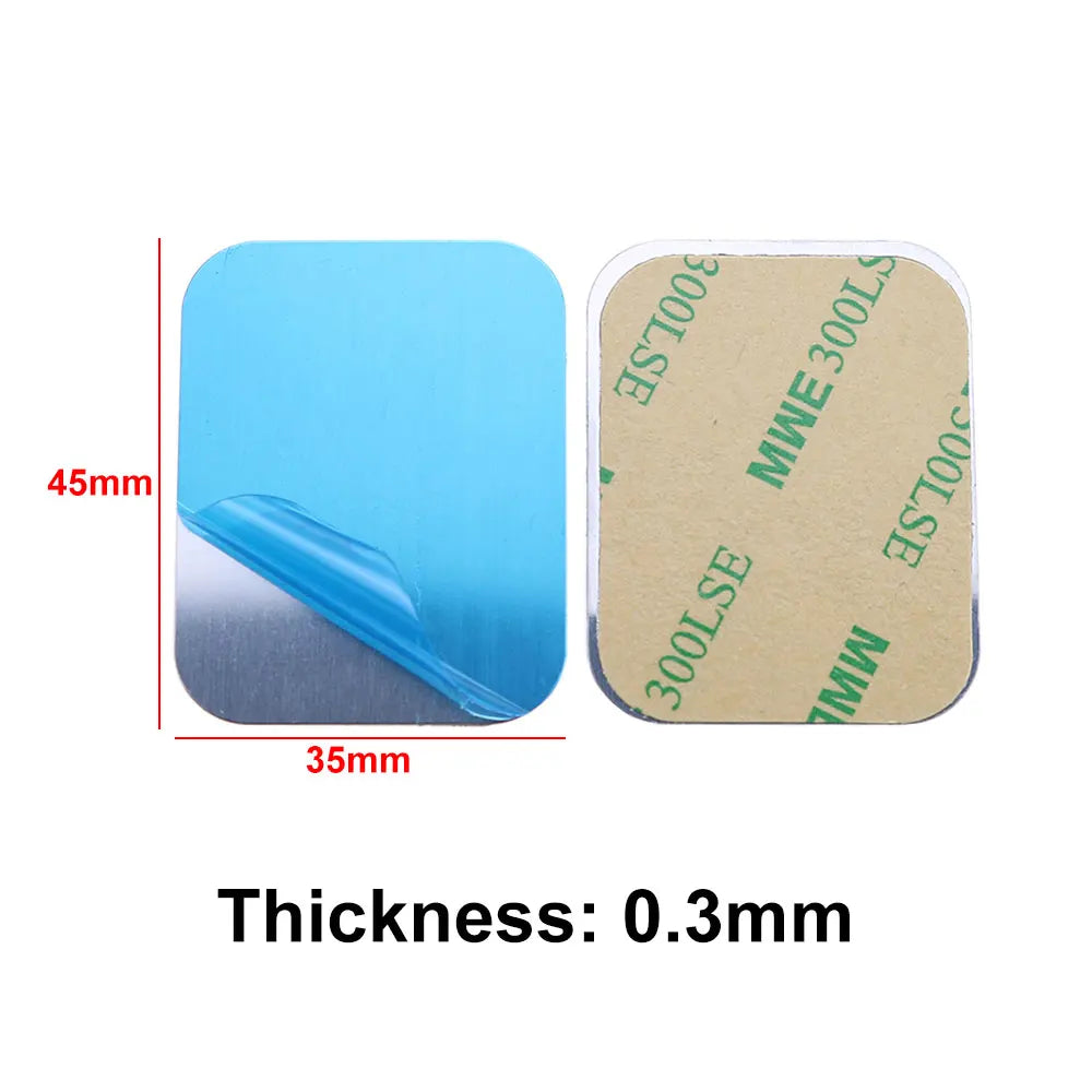 Silver Magnetic Metal Plate for Phone Holder 10 Pcs