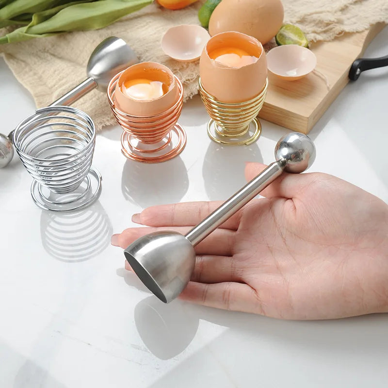 Egg Opener | Stainless Steel Egg Shell Cutting Knocker alternate view
