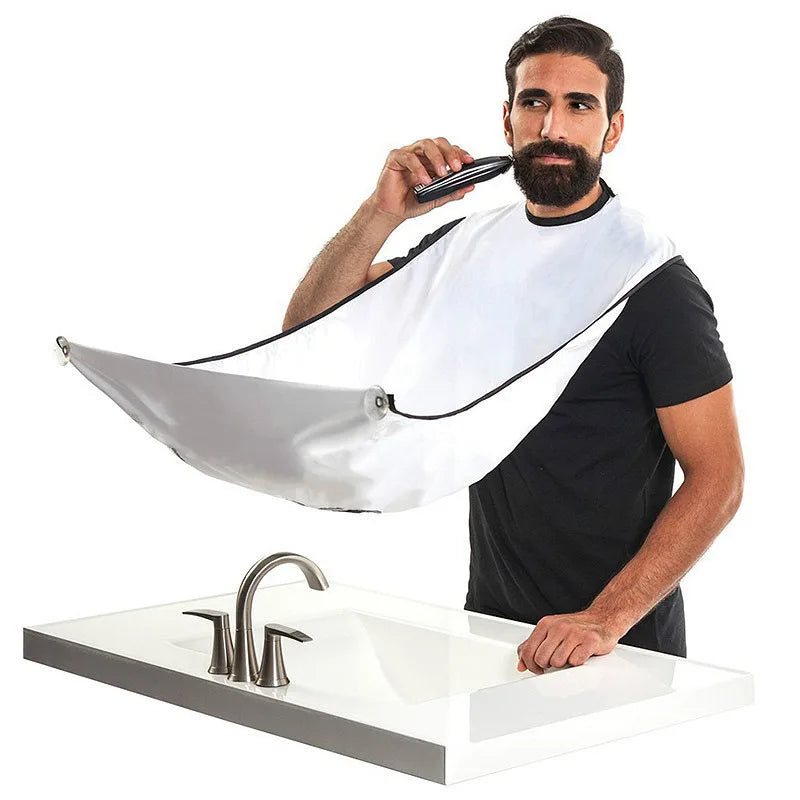 Men's Shaving Apron | Waterproof Barber Bib for Mess-Free Trimming detail view