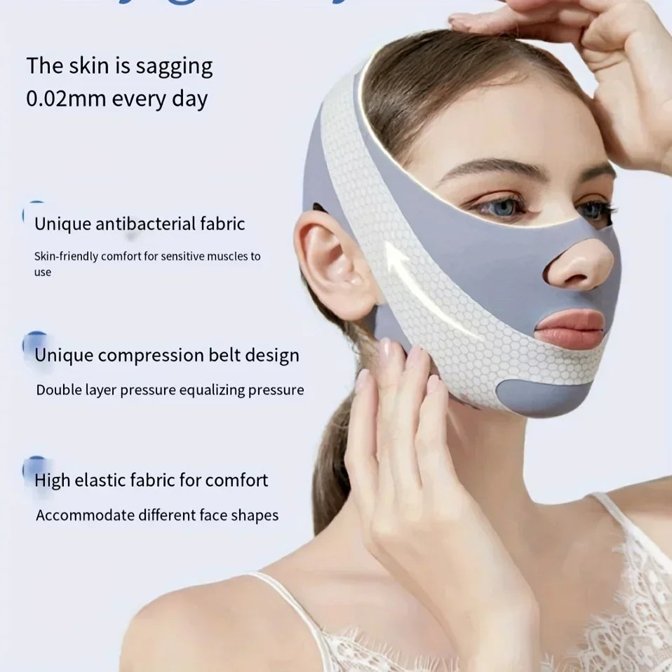 Face Slimming Bandage V Line Face Shaper Double Chin Reducer Face Lifting Belt Anti W alternate view
