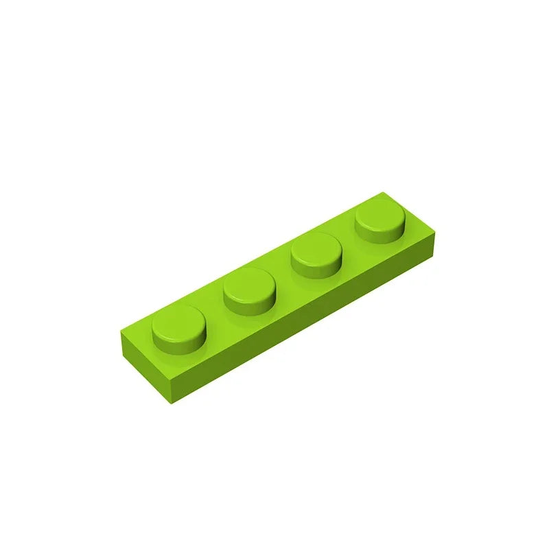Gobricks GDS-504 Plate 1 x 4 | Compatible Building Block Pieces additional angle