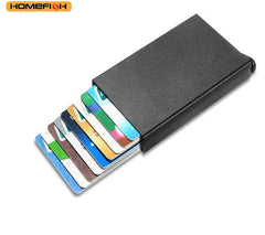 HOMEFISH Smart Wallet Card Holder | Pop Up Minimalist RFID Wallet for Men and Women