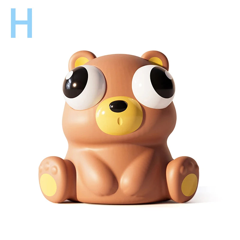 Pop Eye Squeeze Cartoon Animal Sensory Toys Fun Novelty Fidget Stress Relief Anxiety Eye detail view