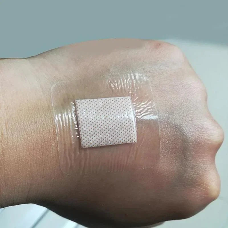 50pcs/100pcs Waterproof Adhesive Square Bandages | First Aid Wound Care Stickers alternate view