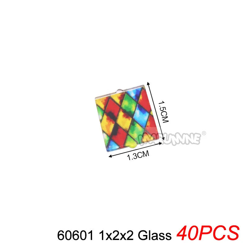 Marumine Window and Door Building Blocks | Compatible City House Parts Set detail view