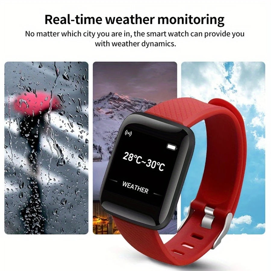 116 Smartwatch Men Women Wristwatches Smart Watch Message Fitness Monitor Bracelet Bi lifestyle view