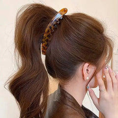 Tortoiseshell Banana Hair Clip Fish Shaped Hairpin