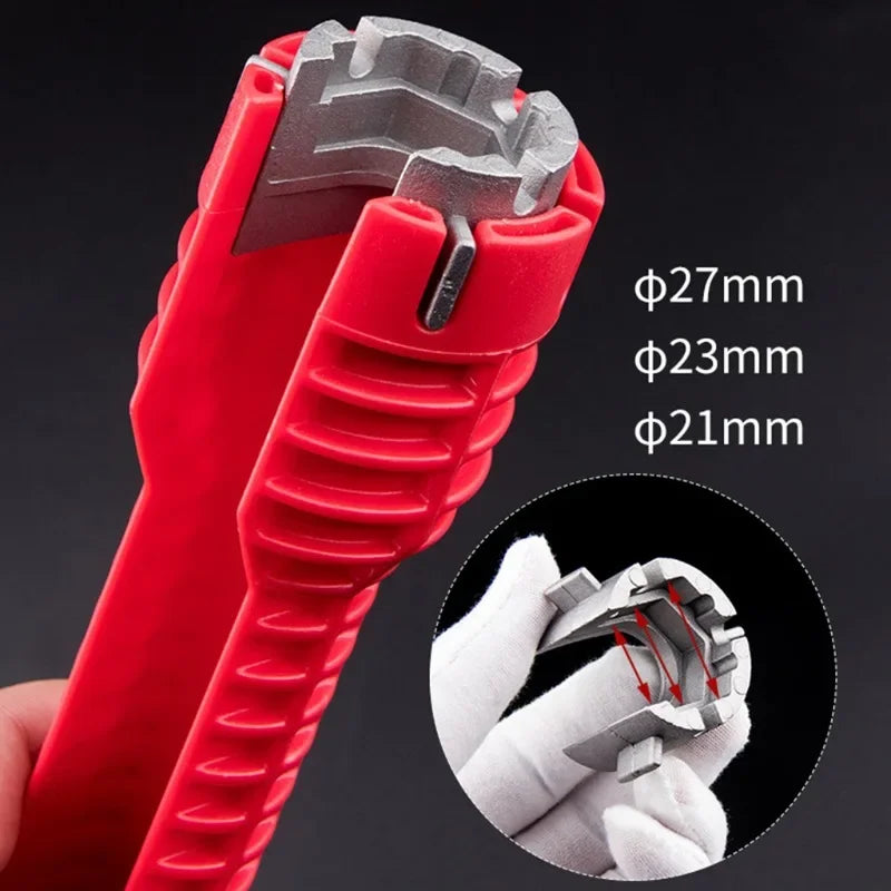 14 In 1 Faucet Sink Wrench | Multi-Use Plumbing Tool Kit for Bathroom and Kitchen close-up view