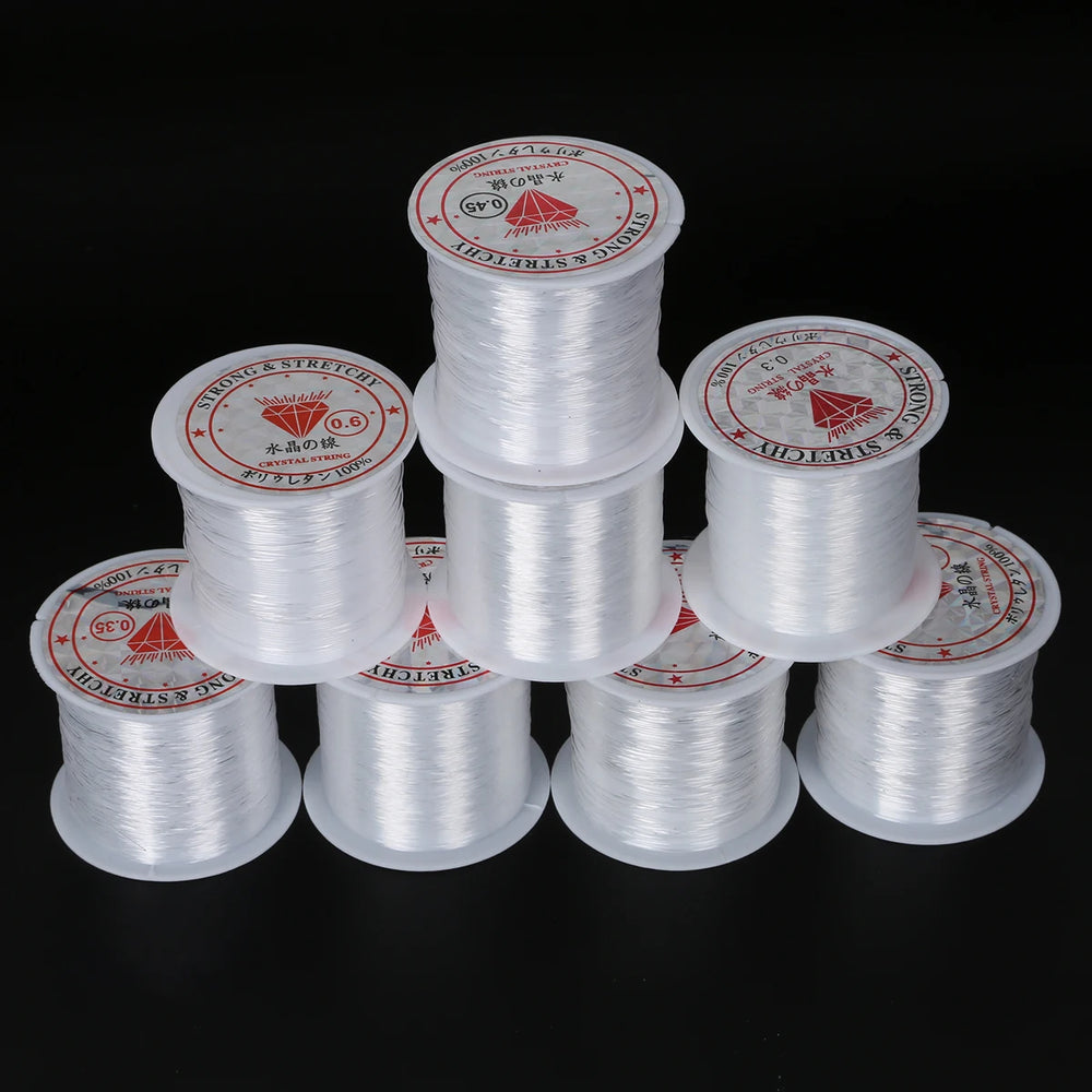 0.2/0.25/0.3/0.35/0.4/0.45/0.5/0.6mm 1 Roll Fish Line Wire Clear Non-stretch Strong N lifestyle view