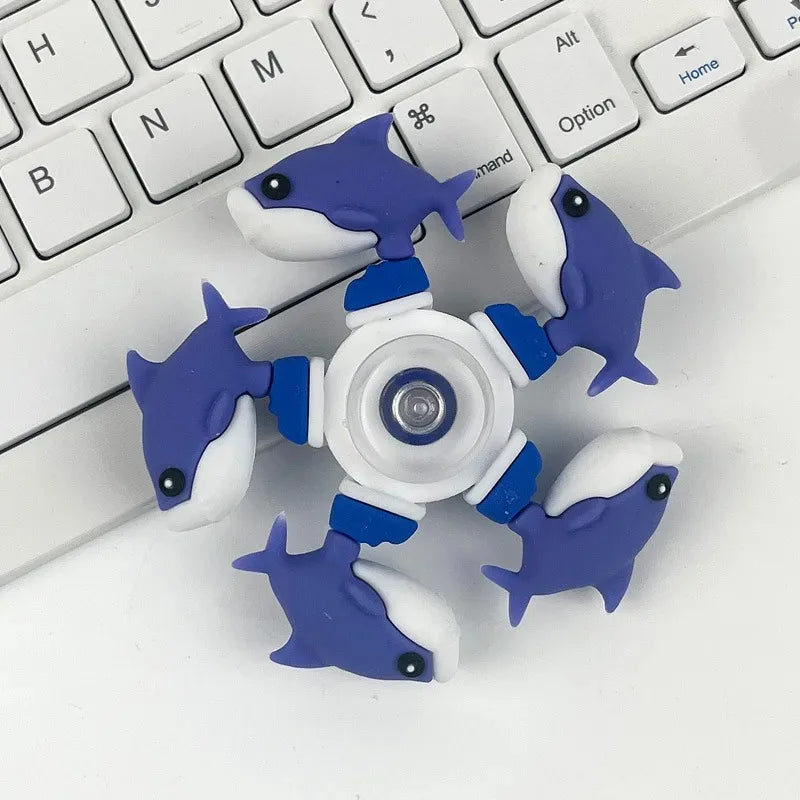 Italian Brainrot Tung Fidget Spinner Chain Toy Deformed Antistress Hand Spinner Vent lifestyle view