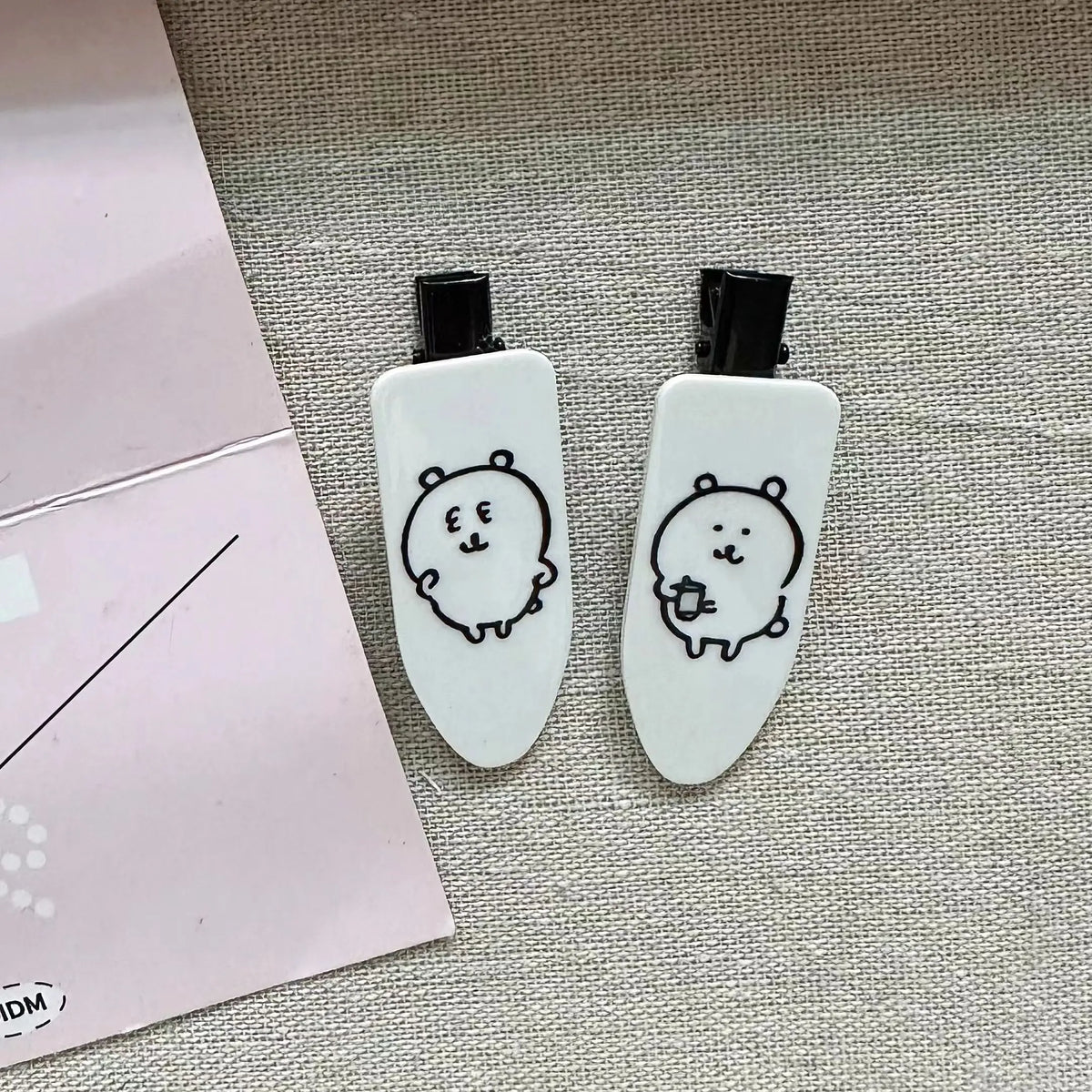 Cute Heart Bear Duckbill Hair Clip | Seamless Bangs Clip for Girls alternate view