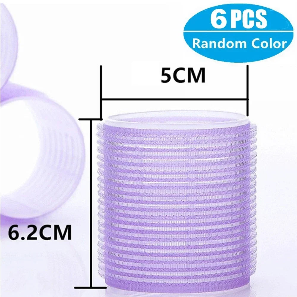 Self-Grip Hair Rollers Heatless Hair Curlers | No Heat DIY Styling Tool for Volume an alternate view