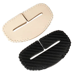 Seat Belt Buckle Cover Protector PU Leather 1 Pack close-up view