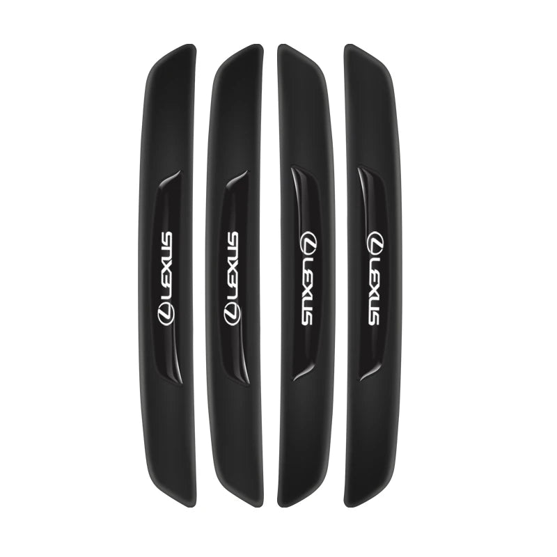 4Pcs Silicone Car Door Edge Protector Strips | Anti-Collision Pad for Lexus Models close-up view