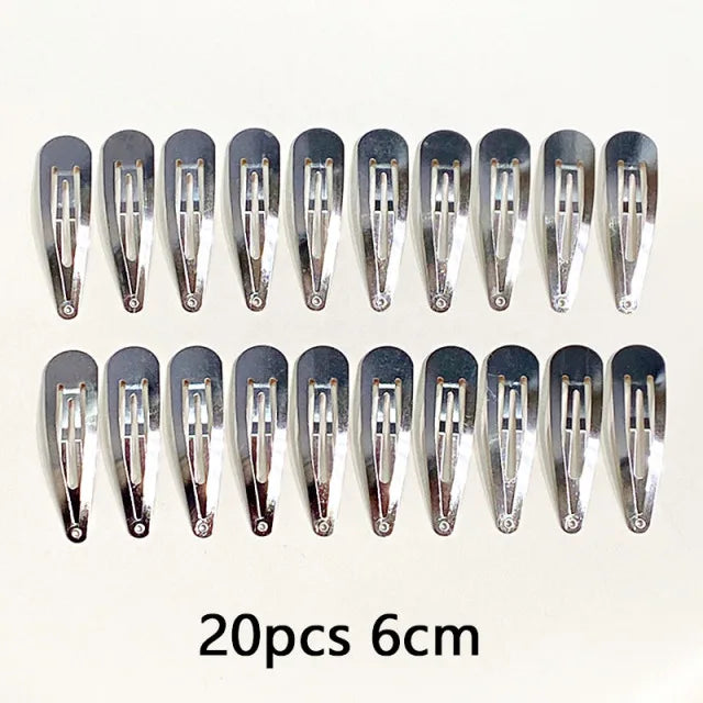 10/20/30PCS Women Basic Alloy Hairpin Silver Gold Waterdrop Shape Hair Clips Girls DI lifestyle view
