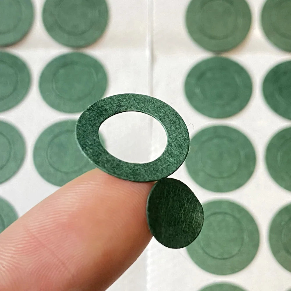 18650 21700 32650 Li-ion Battery Insulation Gasket | Barley Paper Cell Hollow Insulati close-up view