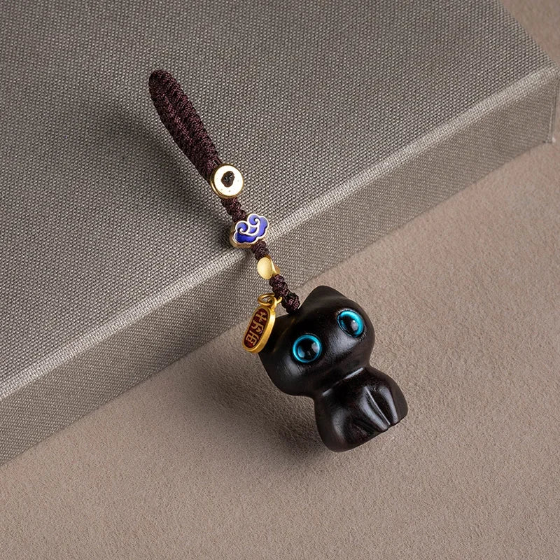 Sandalwood Scented Cat Keychain | Cute Phone Chain and Bag Pendant alternate view