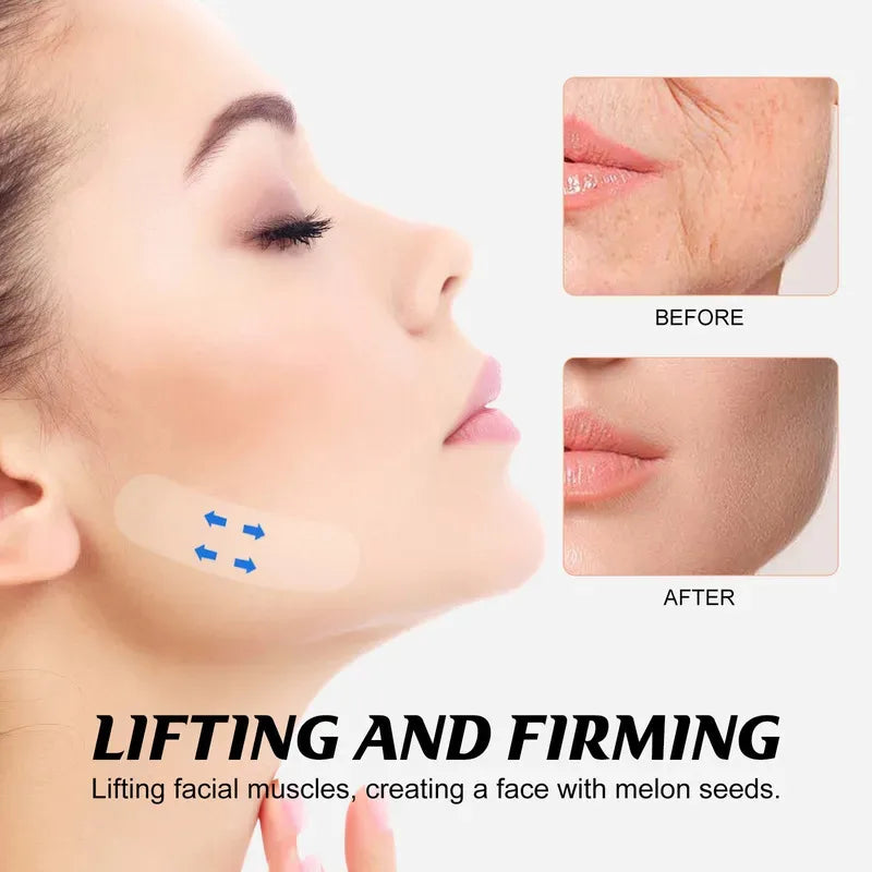 200pcs Lifting Face Stickers | Invisible V-Shape Face Lift Patches for Sagging Skin lifestyle view