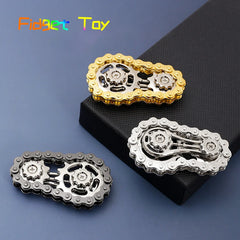 Sprockets Flywheel Fingertip Gyro Fidget Spinner | Metal Bike Chain EDC Stress Relief alternate view