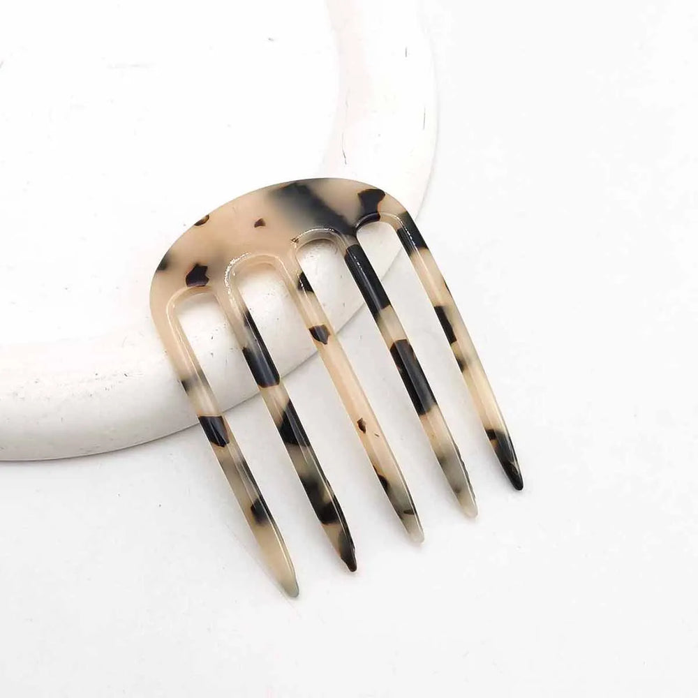 1/3 PCS Acetic Acid Hair Forks Five Teeth Hair Sticks U-Shape Hair Comb Bun Hairpin W alternate view