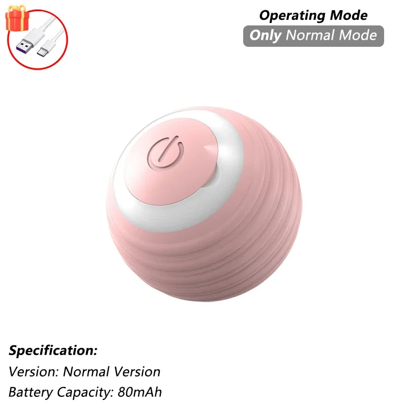 Interactive Smart Cat Toy Ball | Automatic Rolling Ball with Obstacle Avoidance close-up view