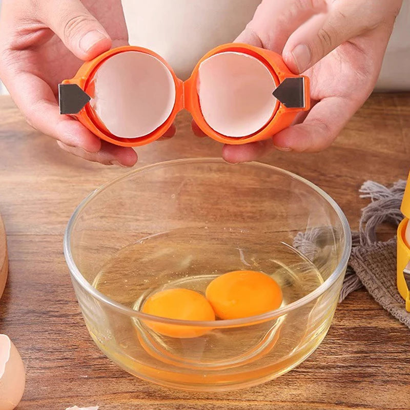 Egg Cracker and Eggshell Separator | Handheld Egg Opener Tool for Kitchen Baking alternate view