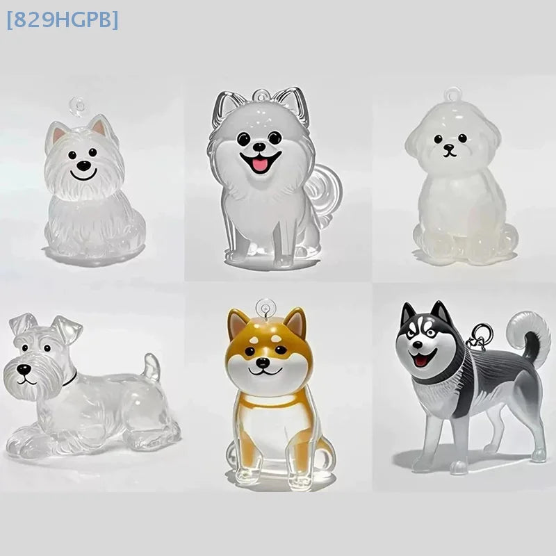 Clear Puppy Hair Memorial Keepsake Capsule Pet's Dog Fur Container DIY Pendant Keyc additional angle