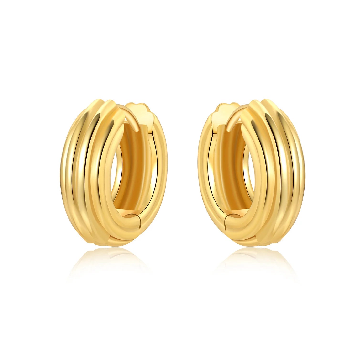 Original 925 Sterling Silver Planet Starlight Earrings Fashion 18K Gold Hoop Earring lifestyle view