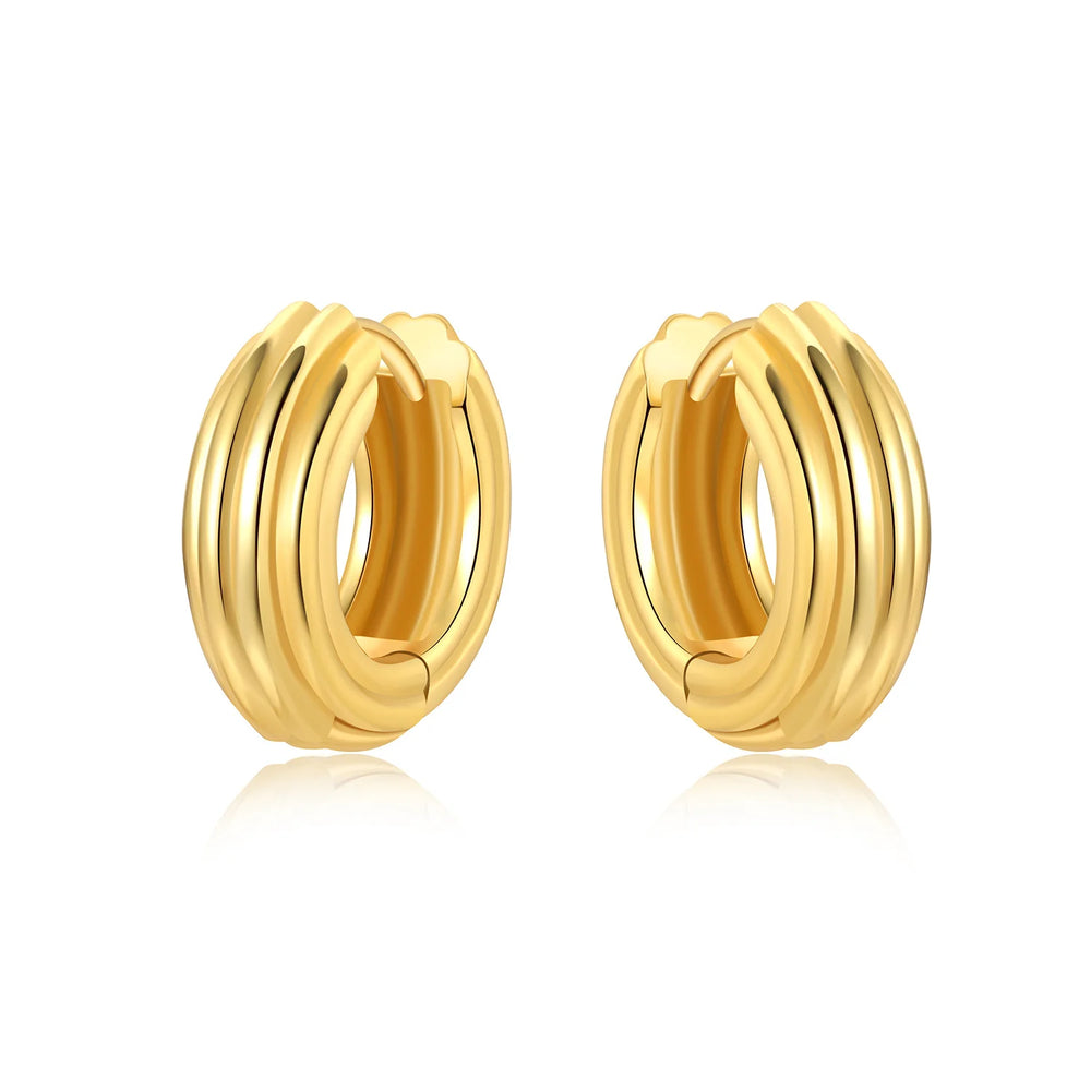 Original 925 Sterling Silver Planet Starlight Earrings Fashion 18K Gold Hoop Earring lifestyle view