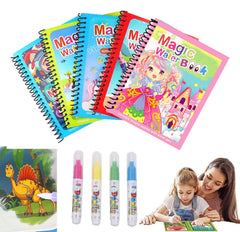 Cartoon Watercolor Painting Magic Book Kids Graffiti Coloring Water Picture Book Sensory Early Educa