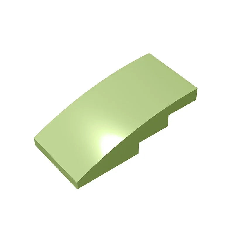 Slope, Curved 4 x 2 Building Block (Gobricks GDS-660) | Compatible with Lego 93606 additional angle
