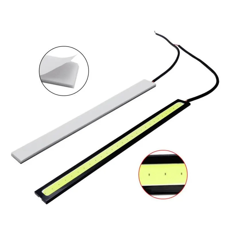 2pcs 17cm Universal Waterproof Daytime Running Lights | COB Fog Lamp Strip Lights alternate view