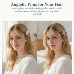 1Pair Cute Sweet Japanese Style Y2K Angel Wing Hair Clip Hairpin Barrettes Hairgrip Headdress Headwear Ornaments Accessories