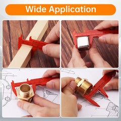 Mini Vernier Caliper 0-80mm | Portable Metric Imperial Measuring Tool close-up view