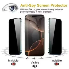 4pcs Anti Spy  for iPhone 17 16 15 14 Pro Max 16 15 14 Plus 13 12 11 16e 17Air XR XS Full Cover Screen Protector