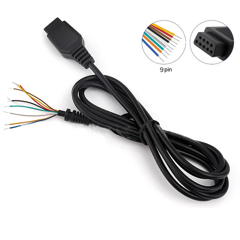 for Sega Genesis 2 MD 2 Control Cable for Mega Drive 2 Gamepad Controller Extend Co additional angle
