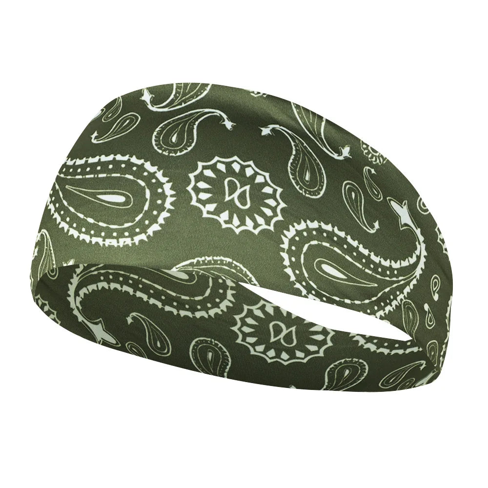 Sports Hair Bands Elastic Yoga Hairbands Absorbing Sweat Headband Women Men Running Fi close-up view