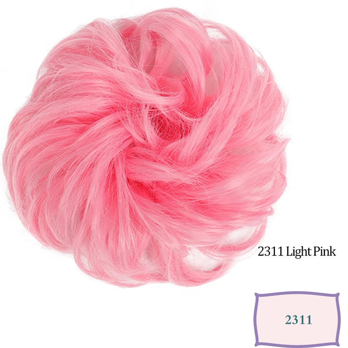 Synthetic Messy Hair Bun Chignon Scrunchies Fake Hair Band Braid Elastic Hairpiece Ta alternate view