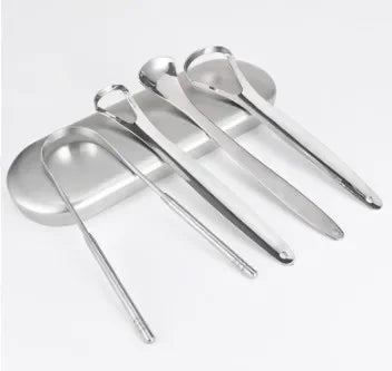 Stainless Steel Tongue Scraper Cleaner for Adults & Kids alternate view