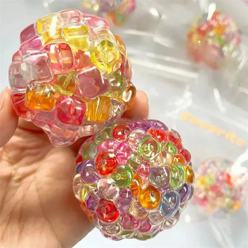 Squishy Balls Ice Beads Stress Relief Toy | Super Soft Sensory Fidget Toy for Kids additional angle