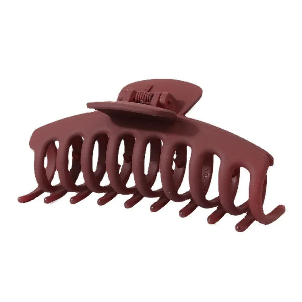 Korean Solid Large Hair Claws Elegant Frosted Acrylic Hair Clips Hairpins Barrettes Headwear for Women Girls Hair Accessories