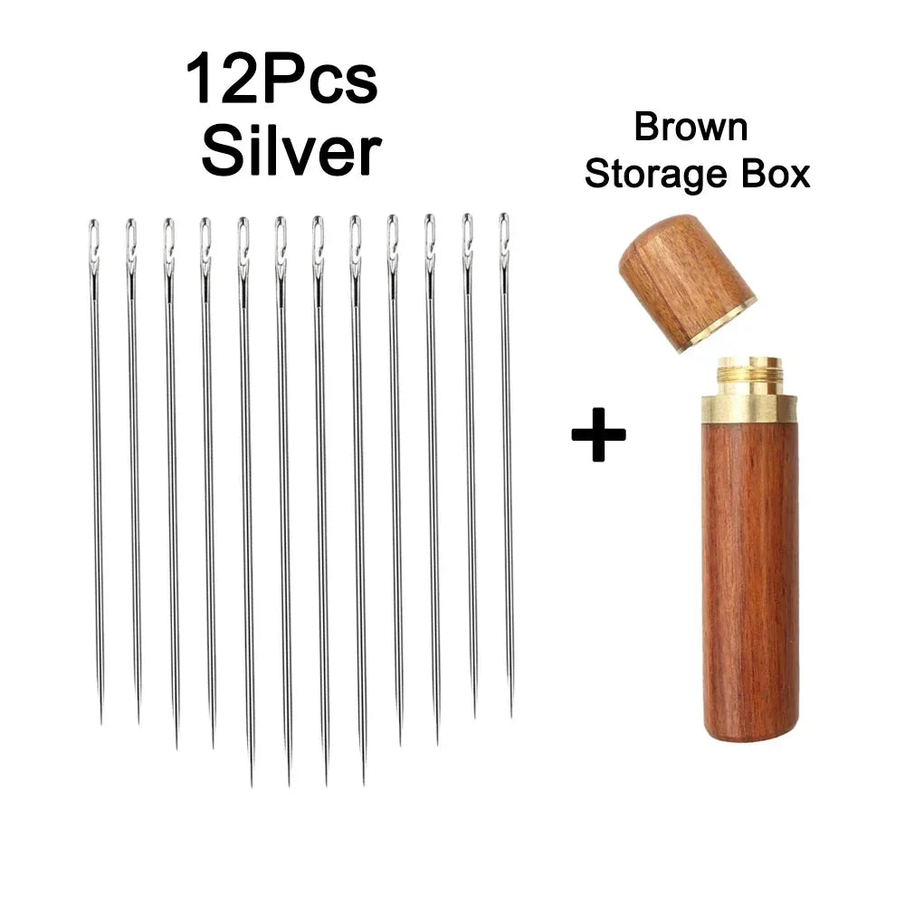 Blind Needle Elderly Needle-side Hole Hand Sewing Needles Household Sewing Needless Th close-up view